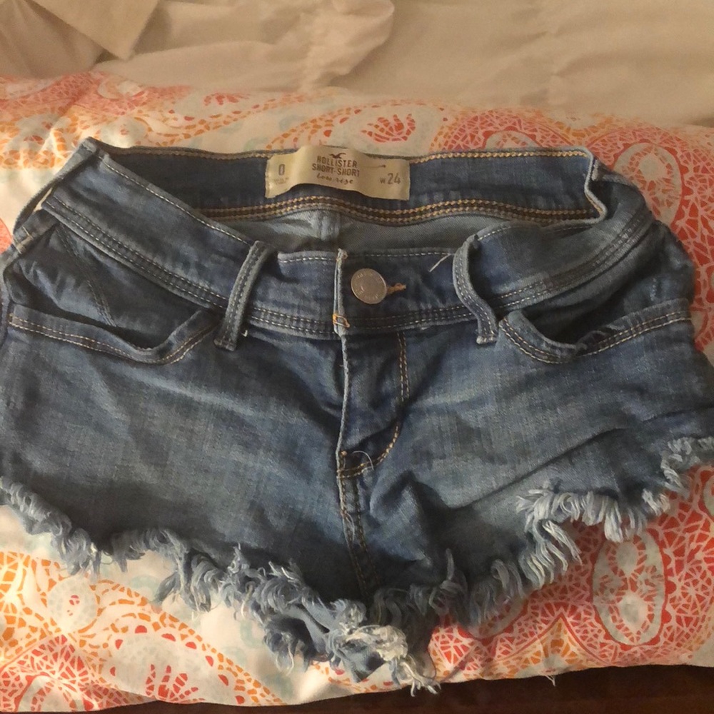 Denim Low Rise Shorts